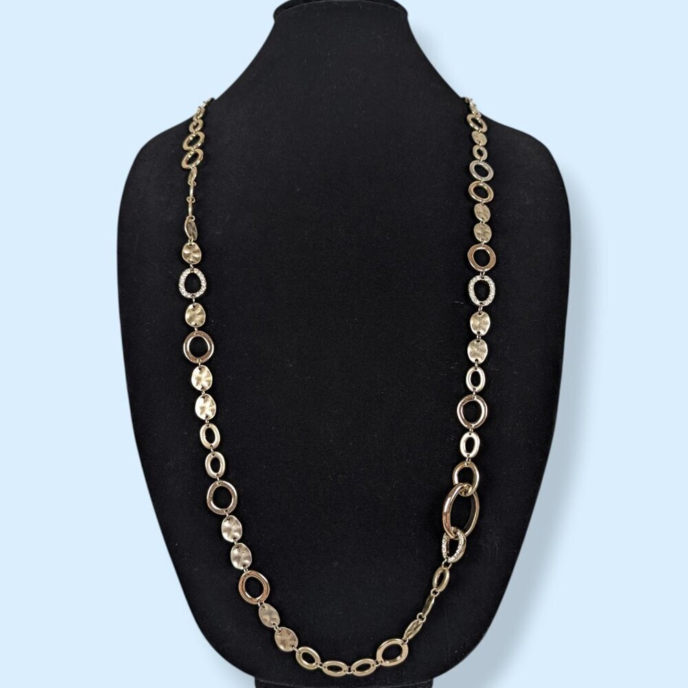 Premier Designs Rhinestone Cut Out Link Necklace